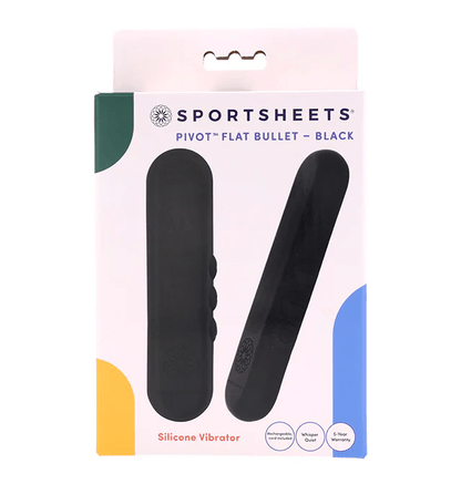 Sportsheets Vibrators Black Sportsheets Pivot Flat Bullet