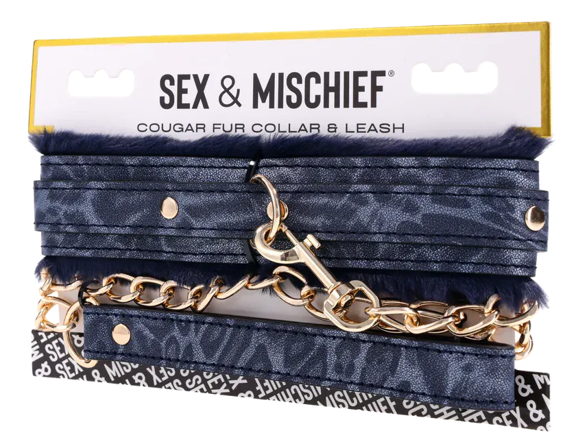 Sportsheets BDSM Sportsheets Sex & Mischief Cougar Fur Collar & Leash