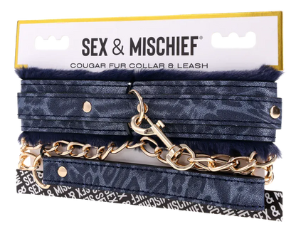 Sportsheets BDSM Sportsheets Sex & Mischief Cougar Fur Collar & Leash