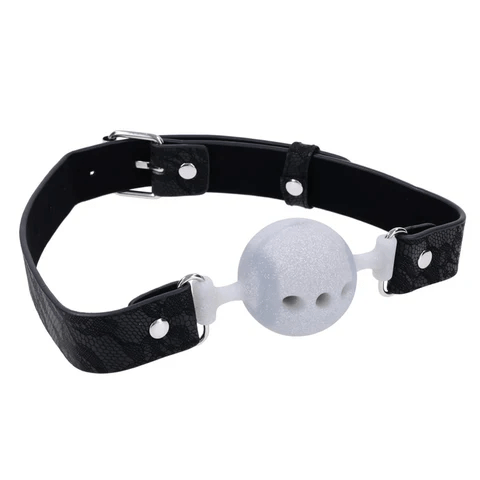 Sportsheets Ball Gags Sportsheets Sex & Mischief Lace Silicone Breathable Ball Gag