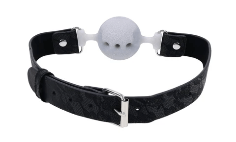 Sportsheets Ball Gags Sportsheets Sex & Mischief Lace Silicone Breathable Ball Gag