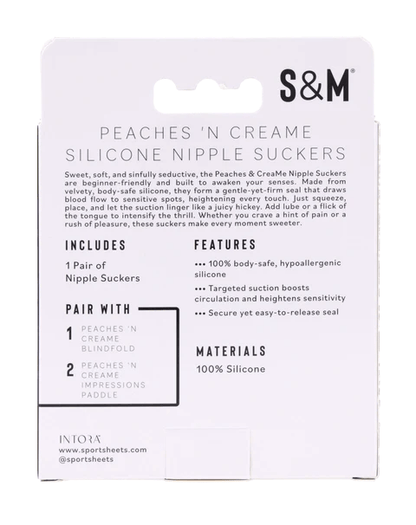 Sportsheets BDSM Sportsheets Sex & Mischief Peaches ‘n CreaMe Silicone Nipple Suckers