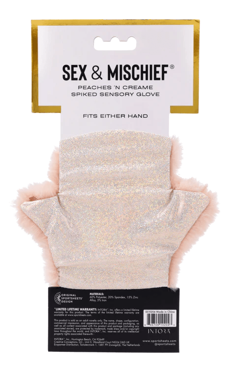 Sportsheets BDSM Sportsheets Sex & Mischief Peaches 'n CreaMe Spiked Sensory Glove