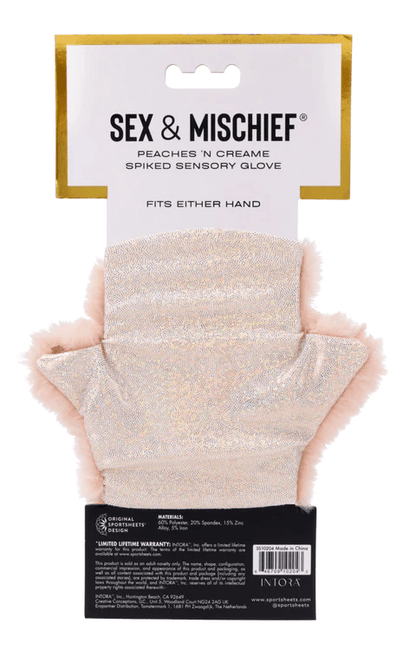 Sportsheets BDSM Sportsheets Sex & Mischief Peaches 'n CreaMe Spiked Sensory Glove