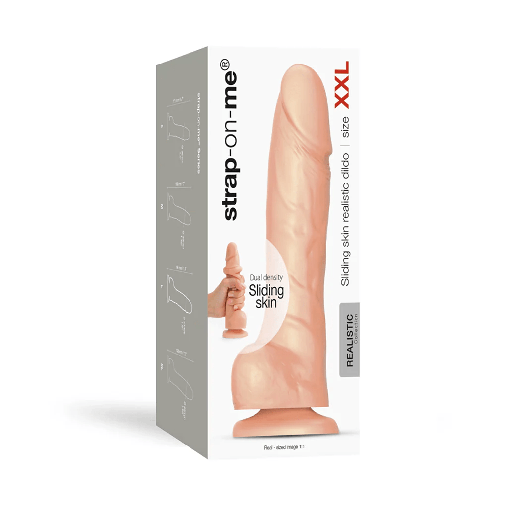 Strap On Me Dildos XXL Strap On Me Sliding Skin Realistic Dildo Vanilla