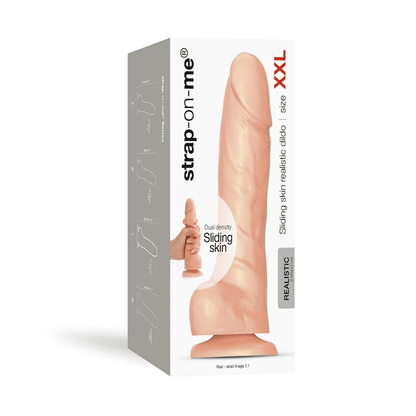 Strap On Me Dildos XXL Strap On Me Sliding Skin Realistic Dildo Vanilla