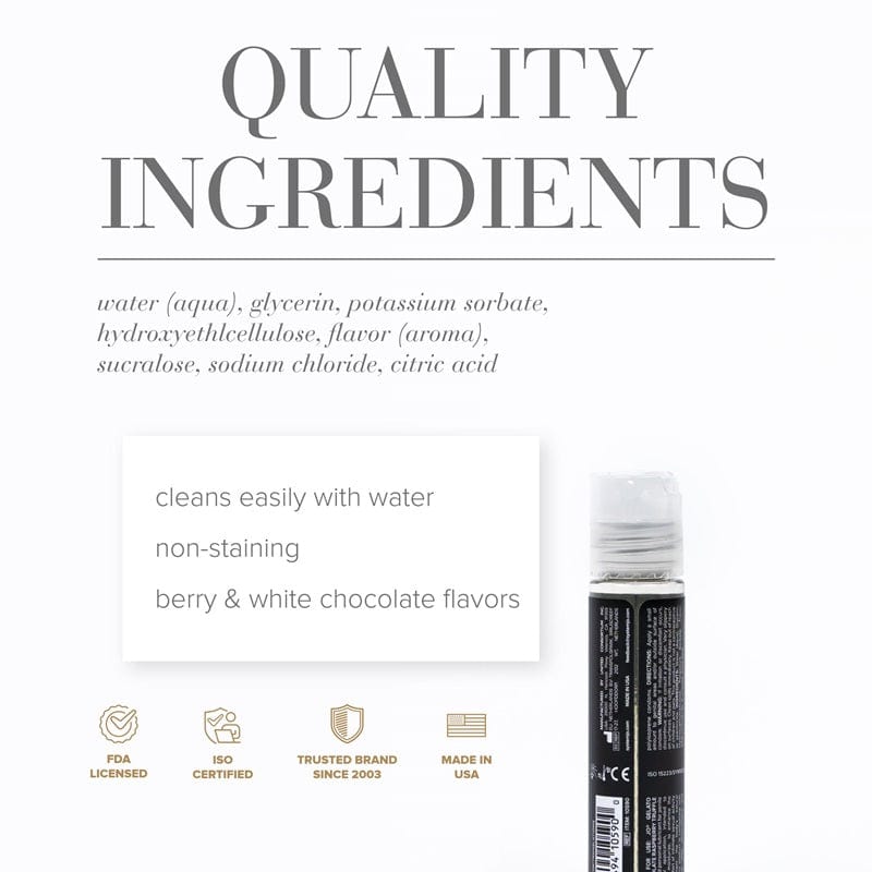 System JO Lubes & Lotions System JO Gelato White Chocolate Raspberry Flavored Lubricant