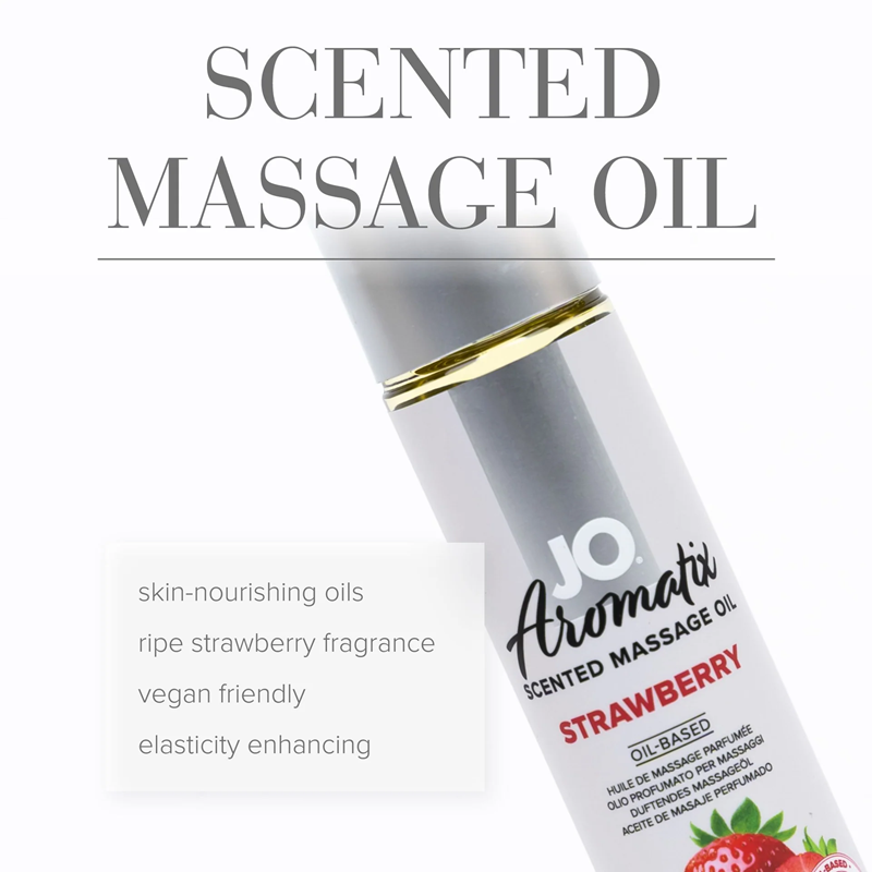 System JO Aromatix Strawberry Scented Massage Oil