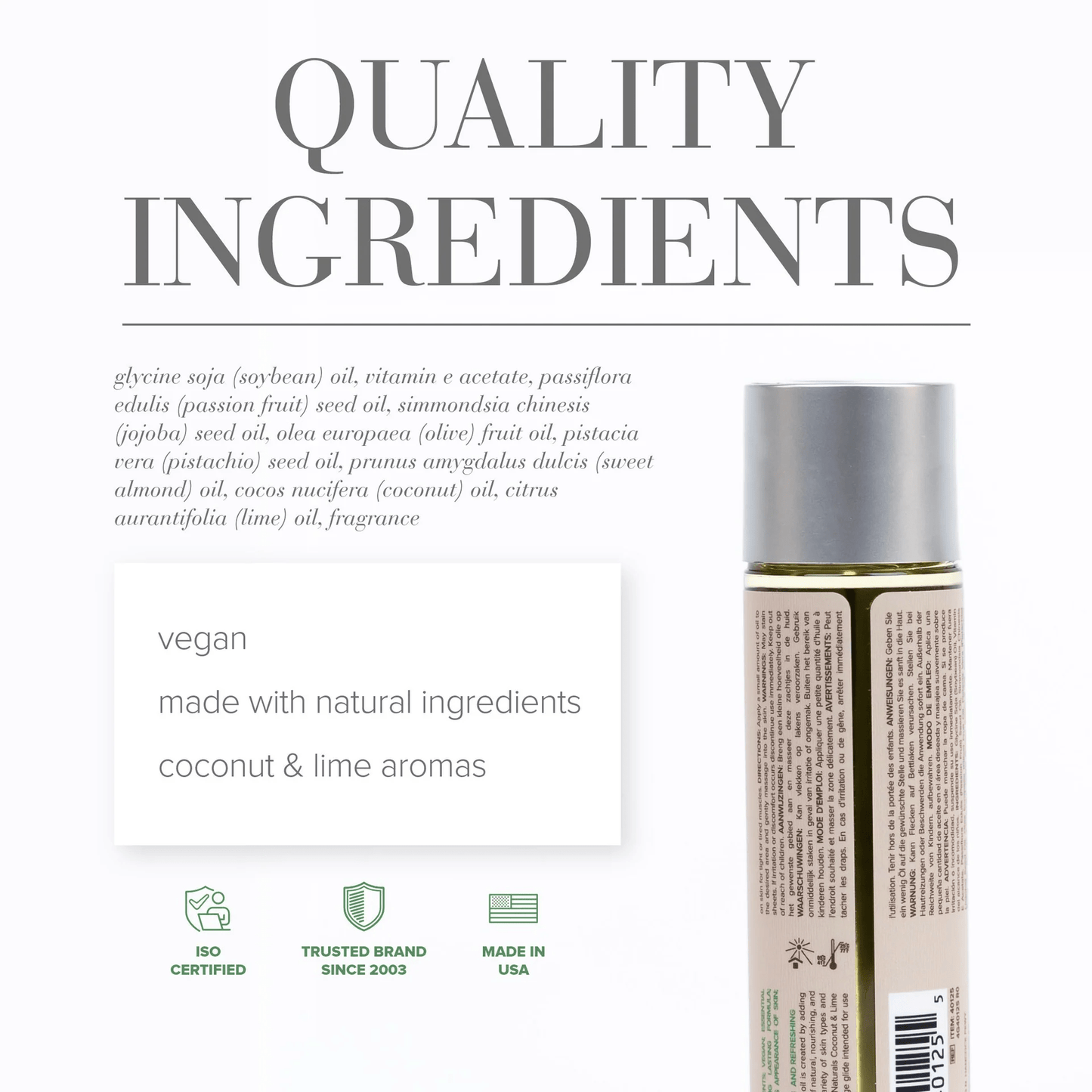 System JO Massage Oil System JO Naturals Coconut & Lime Massage Oil