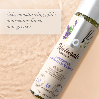 System JO Naturals Lavender & Tahitian Vanilla Massage Oil