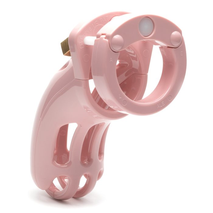 CB-X Chastity The Curve 3 3/4" Cock Cage Pink Kit - XOXTOYS