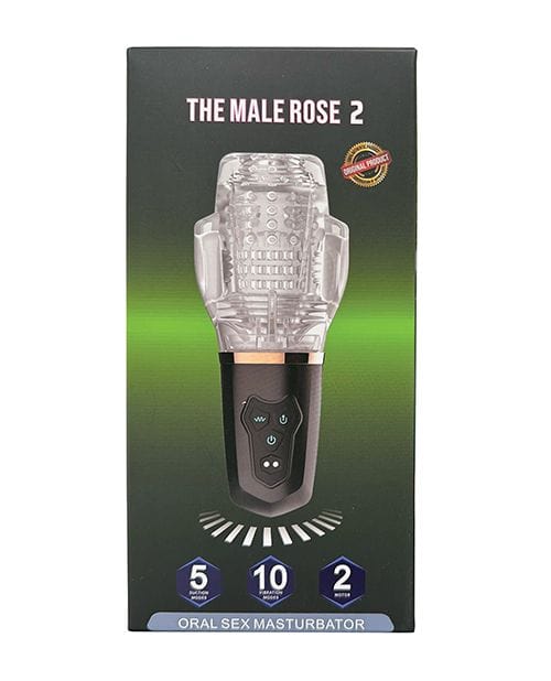 The Male Rose Male Masturbators Male Rose 2 Rechargeable Vibrating Sucking Masturbator