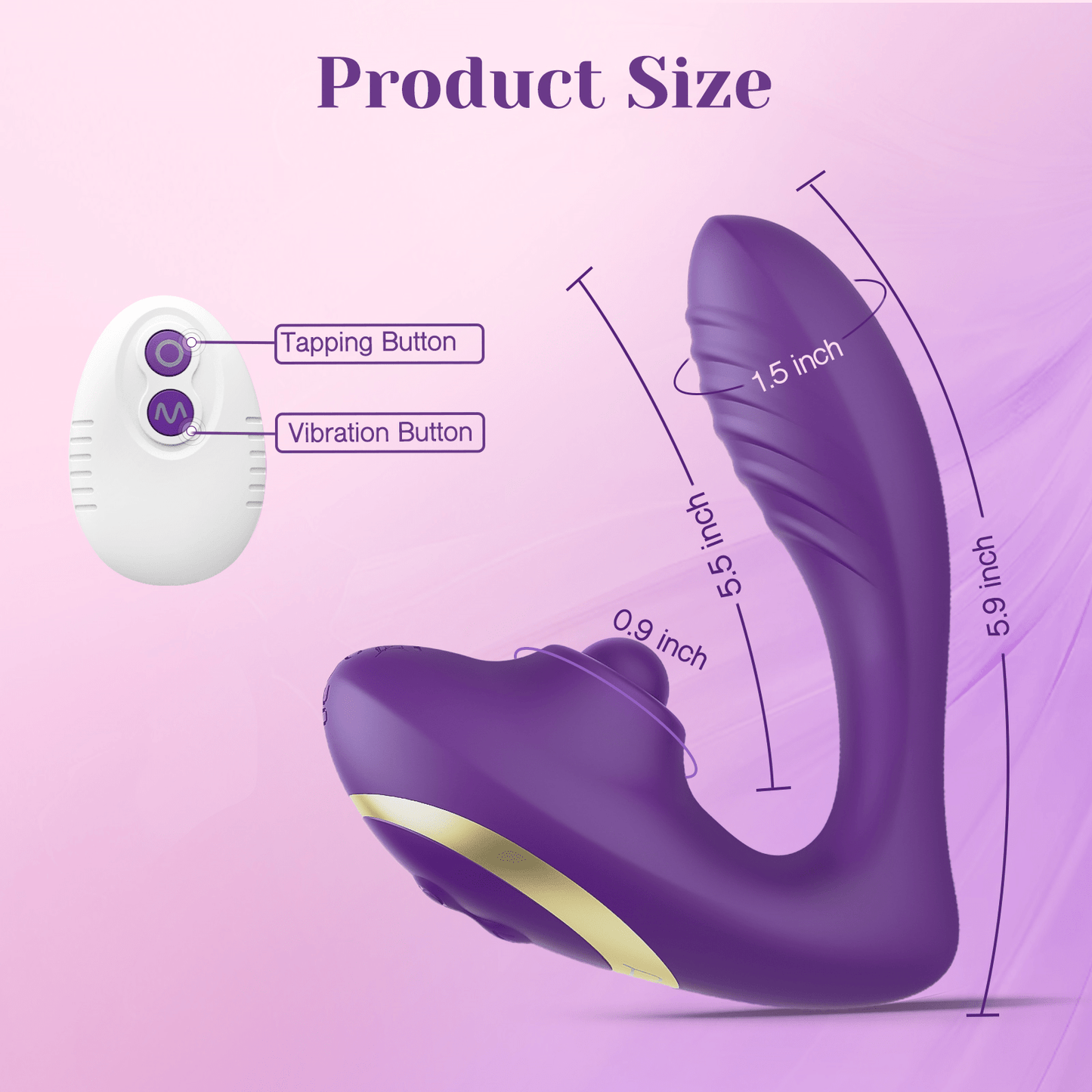 Tracy's Dog Vibrators Tracy's Dog OG Pop 2 in 1 Tapping Vibrator