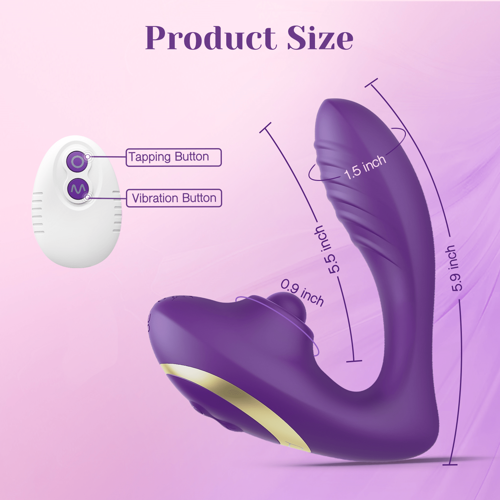Tracy's Dog Vibrators Tracy's Dog OG Pop 2 in 1 Tapping Vibrator