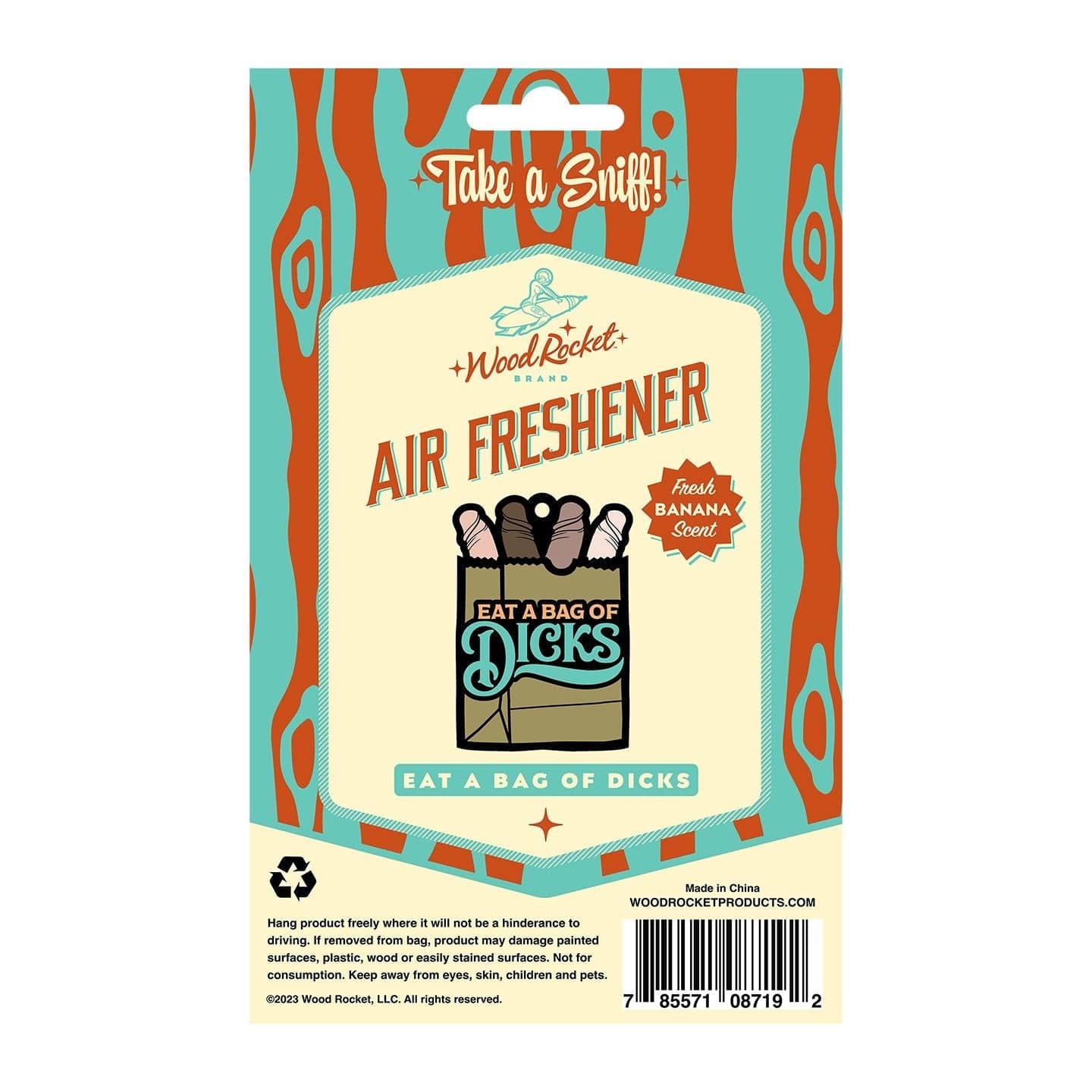 Wood Rocket LLC Eat A Bag Of Dicks Air Freshner
