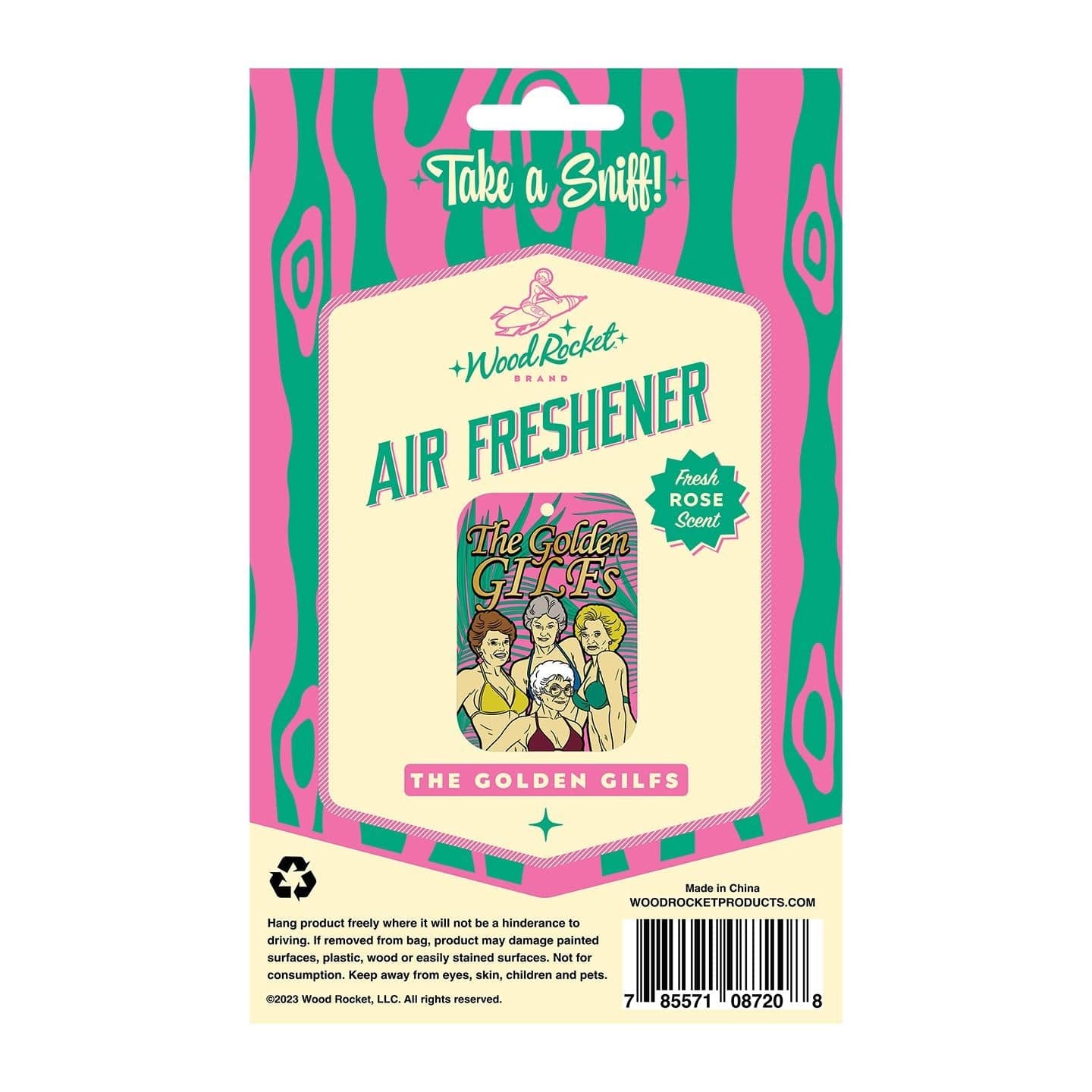 Wood Rocket LLC Golden GILFs Air Freshner