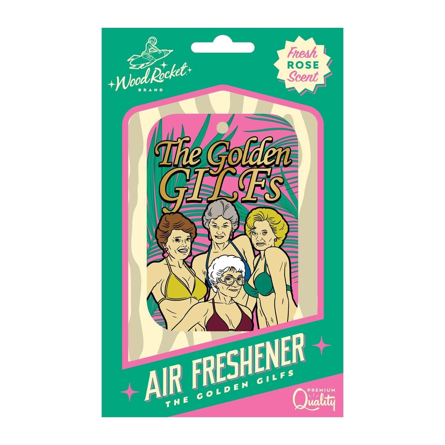 Wood Rocket LLC Golden GILFs Air Freshner