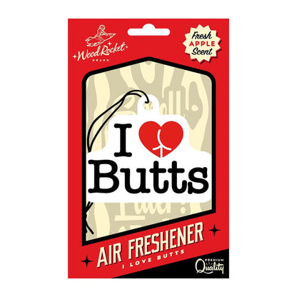 Wood Rocket LLC I Love Butts Air Freshner