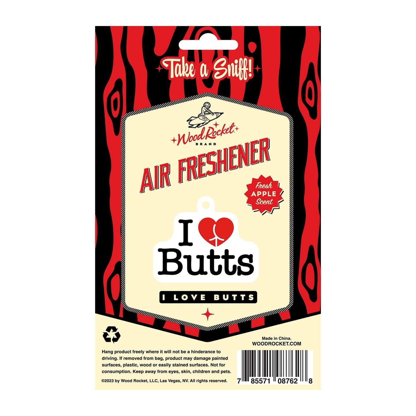 Wood Rocket LLC I Love Butts Air Freshner