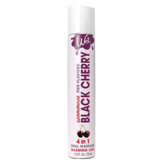 Wet Fun Flavors 4-in-1 Black Cherry Warming Lubricant - XOXTOYS