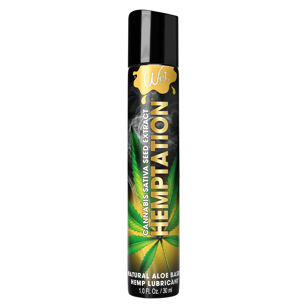 Wet Lubricant 1 fl. oz. Wet Hemptation Natural Aloe Based Hemp Lubricant
