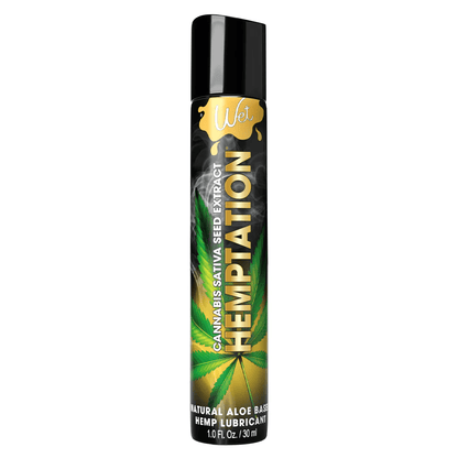 Wet Lubricant 1 fl. oz. Wet Hemptation Natural Aloe Based Hemp Lubricant