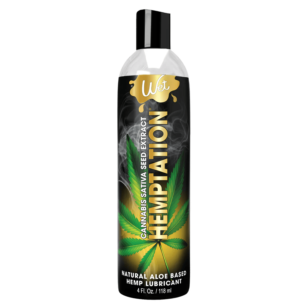 Wet Lubricant 4 fl. oz. Wet Hemptation Natural Aloe Based Hemp Lubricant