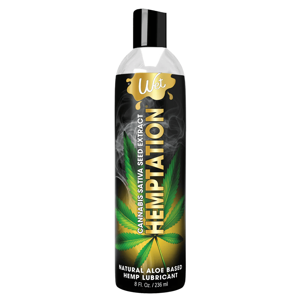 Wet Lubricant 8 fl. oz. Wet Hemptation Natural Aloe Based Hemp Lubricant