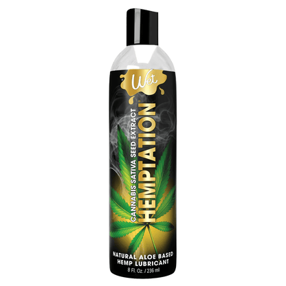 Wet Lubricant 8 fl. oz. Wet Hemptation Natural Aloe Based Hemp Lubricant