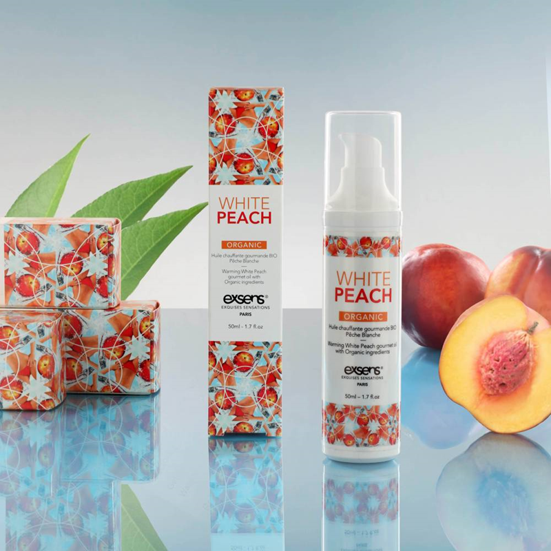Exsens Organic White Peach Warming Massage Gel - XOXTOYS
