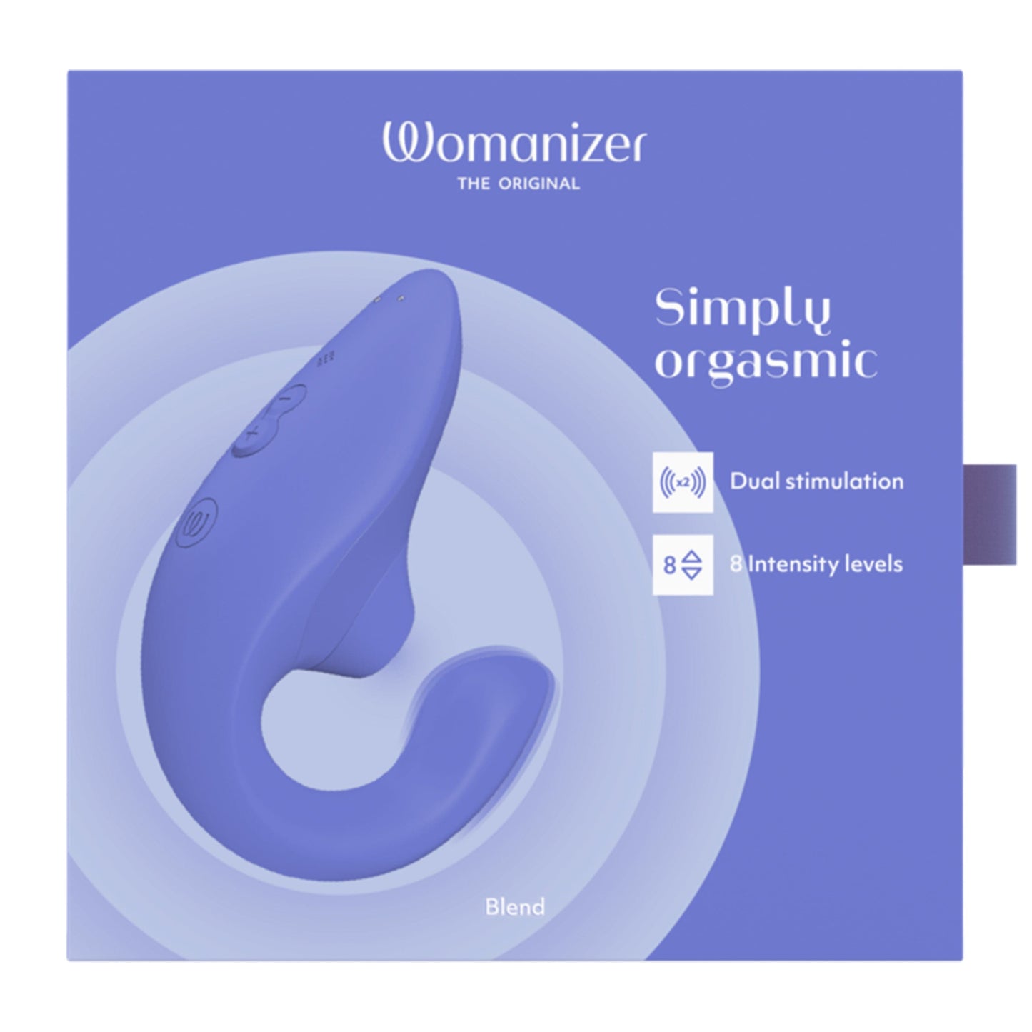 Womanizer Vibrators Vibrant Blue Womanizer Blend Dual Stimulator