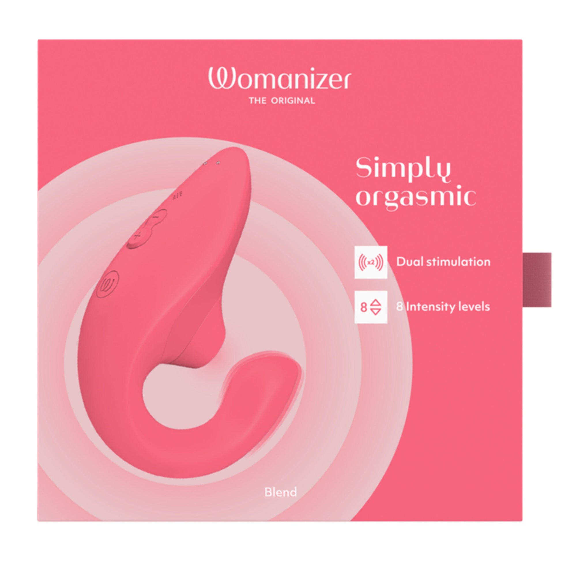 Womanizer Vibrators Vibrant Rose Womanizer Blend Dual Stimulator