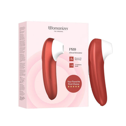 Womanizer Vibrators Red Womanizer Pro Clitoral Stimulator