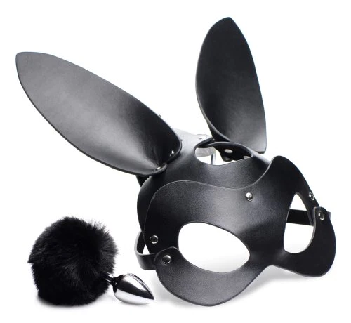 Tailz Bunny Tail Anal Plug and Mask Set - XOXTOYS