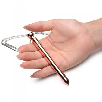 XR LLC 7X Vibrating Necklace - Rose Gold *