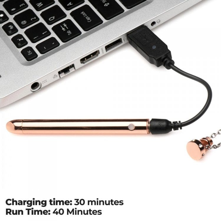 XR LLC 7X Vibrating Necklace - Rose Gold *