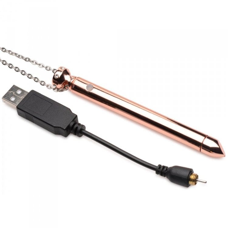 XR LLC 7X Vibrating Necklace - Rose Gold *