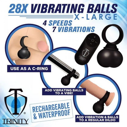 XR Brands Cock & Balls XR Brands Trinity Men 28X Vibrating Balls