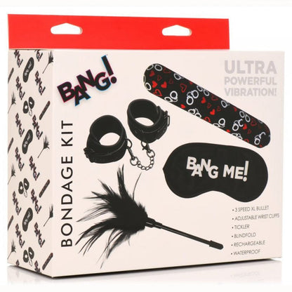 XR LLC Bondage Kit - XL Bullet, Cuffs, Tickler