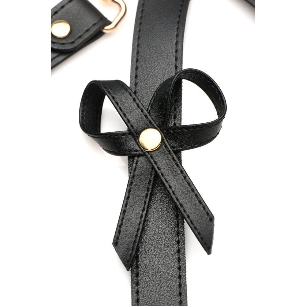 XR LLC Bondage Harness W/ Bows - M/L - Black