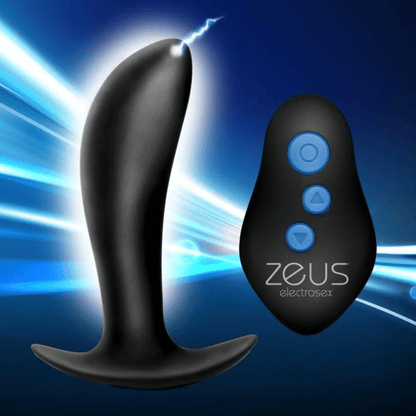 Zeus Prostate Massager Zeus Electrosex 64X Pro-Shocker Vibrating and E-Stim Prostate Plug