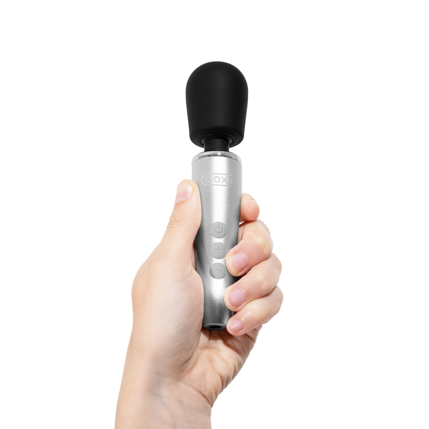 DOXY Vibrating Wand Doxy Go - Brushed Metal
