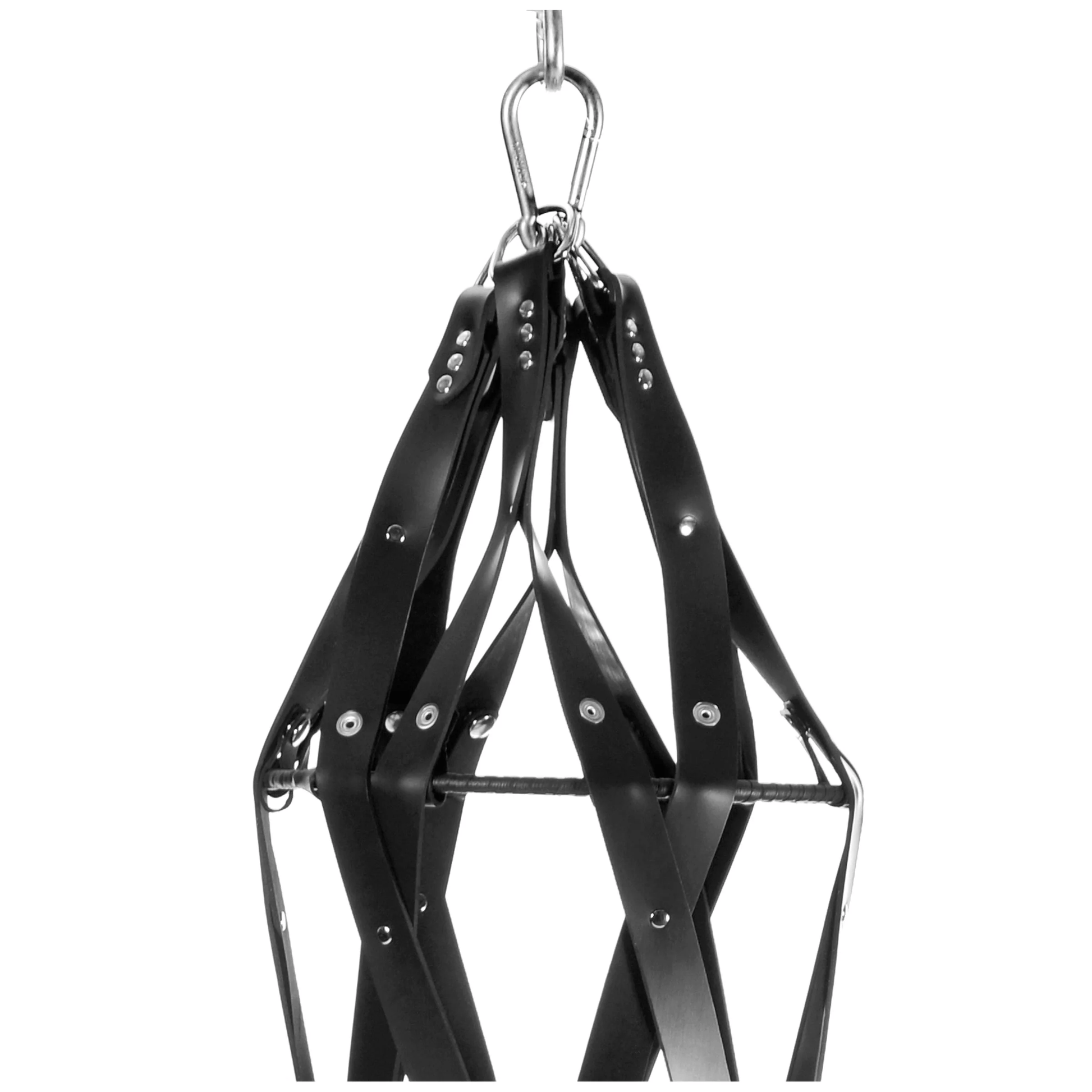 Master Series BDSM Master Series Hanging Rubber Strap Cage