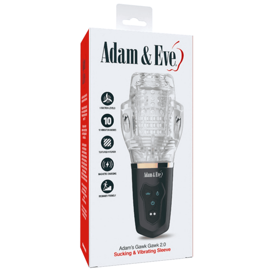 Adam & Eve Male Masturbators Adam & Eve Adam's Gawk Gawk 2.0 Sucking & Vibrating Sleeve