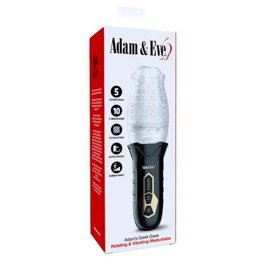 Adam & Eve Male Masturbators Adam & Eve Adam's Gawk Gawk Rotating & Vibrating Masturbator