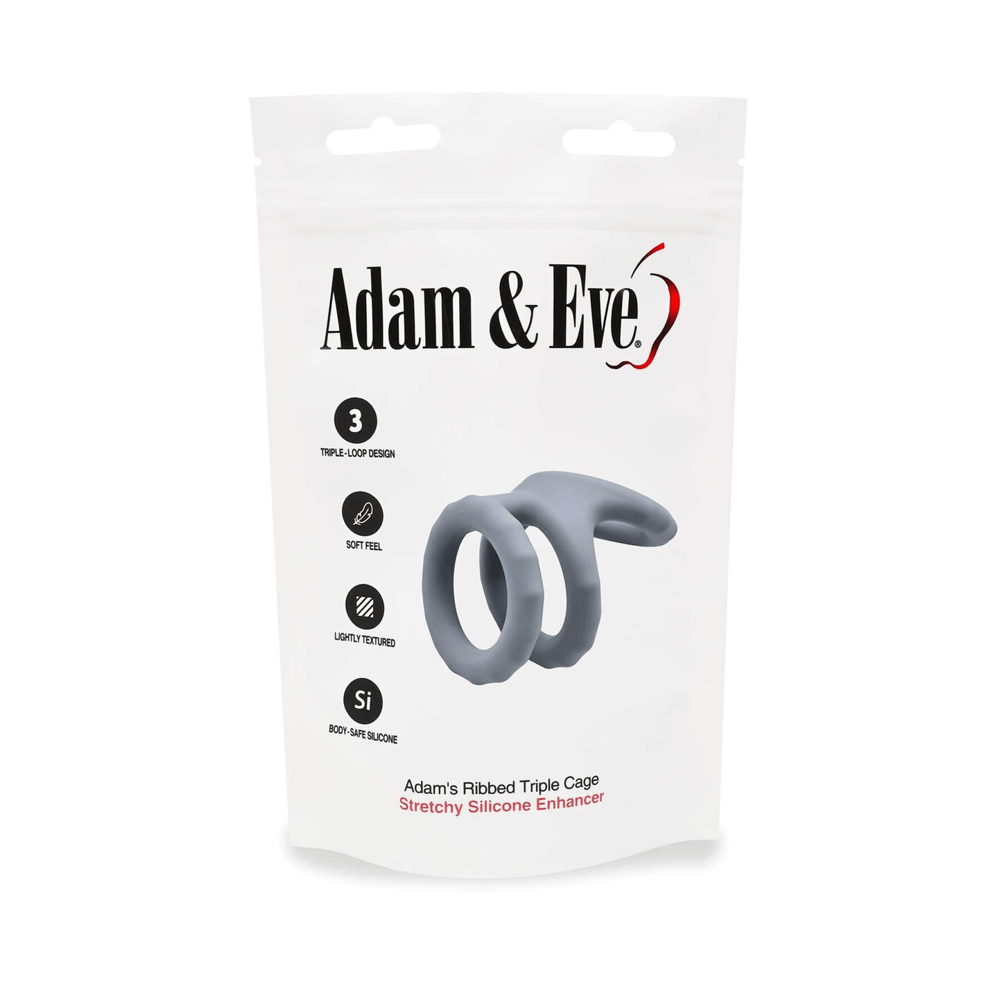 Adam & Eve Cock Rings Adam & Eve Adam's Ridged Triple Cage