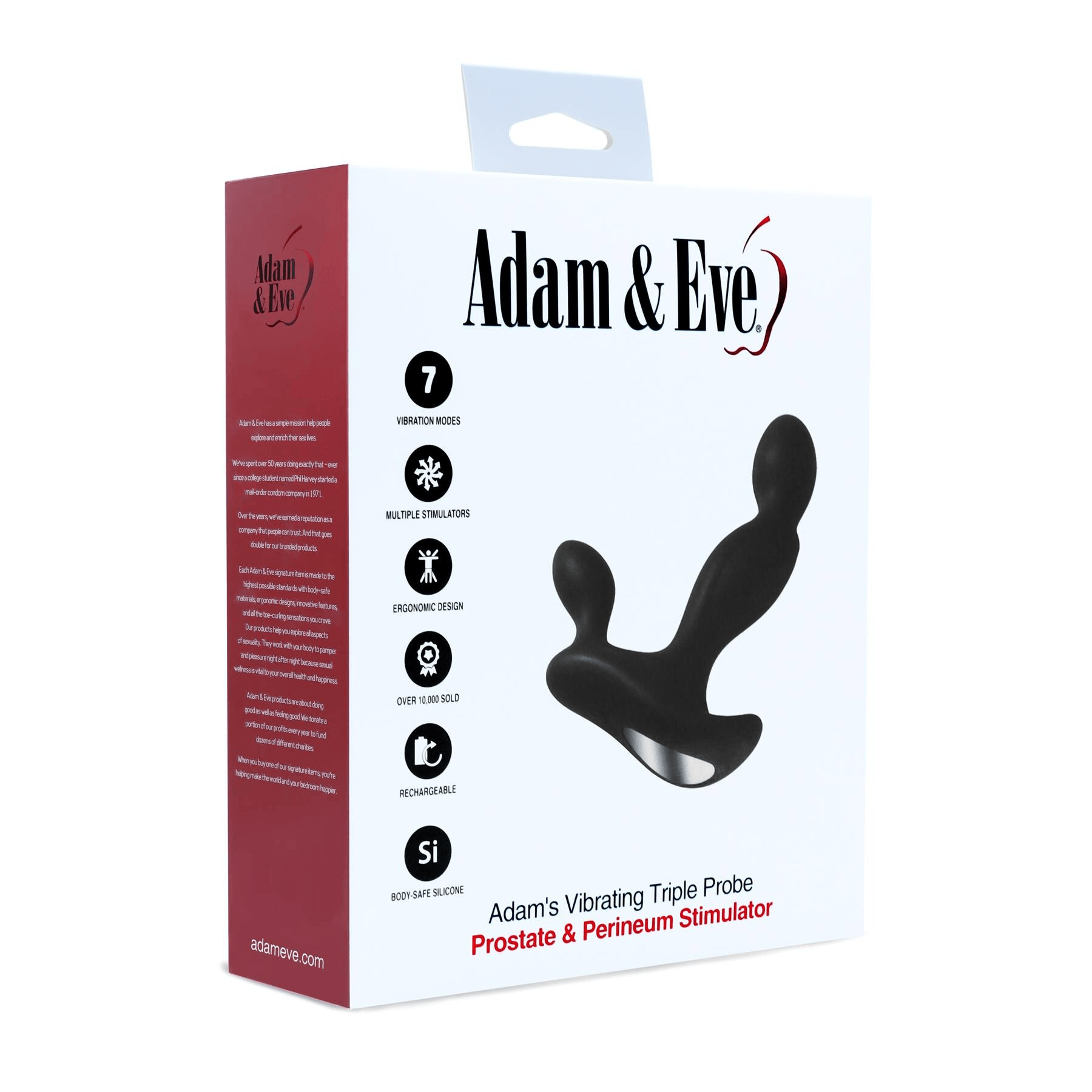 Adam & Eve Prostate Massager Adam & Eve Adam's Vibrating Triple Probe
