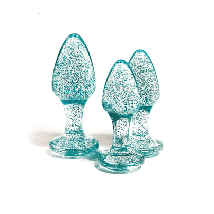 Adam & Eve Anal Toys Adam & Eve Glitter Gem Butt Plug Set