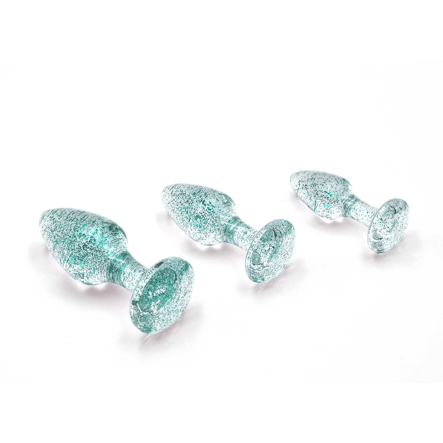 Adam & Eve Anal Toys Adam & Eve Glitter Gem Butt Plug Set