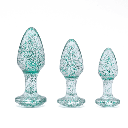 Adam & Eve Anal Toys Adam & Eve Glitter Gem Butt Plug Set